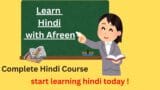 Learn Hindi with Afreen